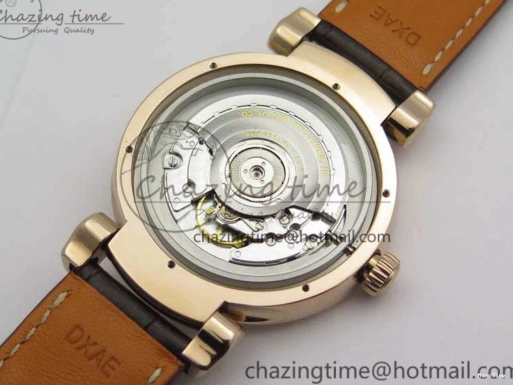 MIROTIME 0112 Da Vinci IW356601 RG TW 1:1 Best Edition White Dial On Brown Leather Strap A DailyWear 7237